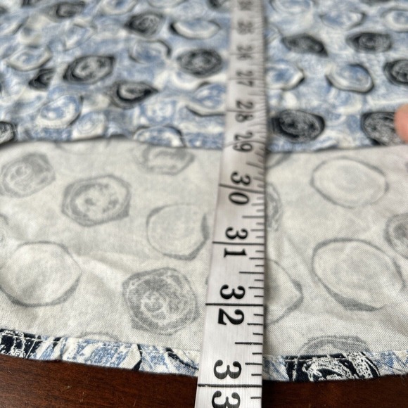 Vtg Guess By Georges Marciano Button Up Short Sleeve Geometrc Shirt USA Made M - Picture 8 of 9